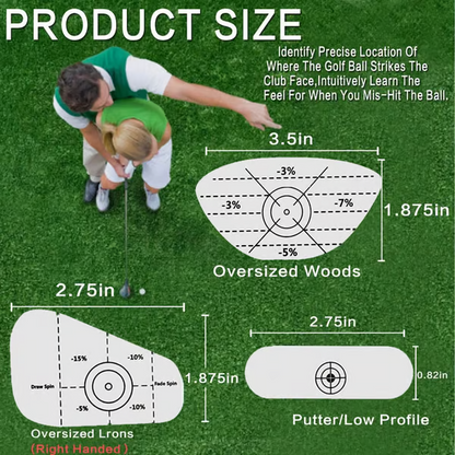 🔥Great holiday gift for the golfer ⛳Golf Impact Tape Woods、Irons、Putters 3 in 1 Set (50 PCS)
