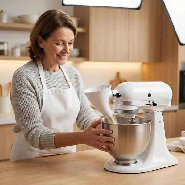 🔥Last Day 57% OFF - ✨Flour Funnel for Culinary Aid Stand Mixer